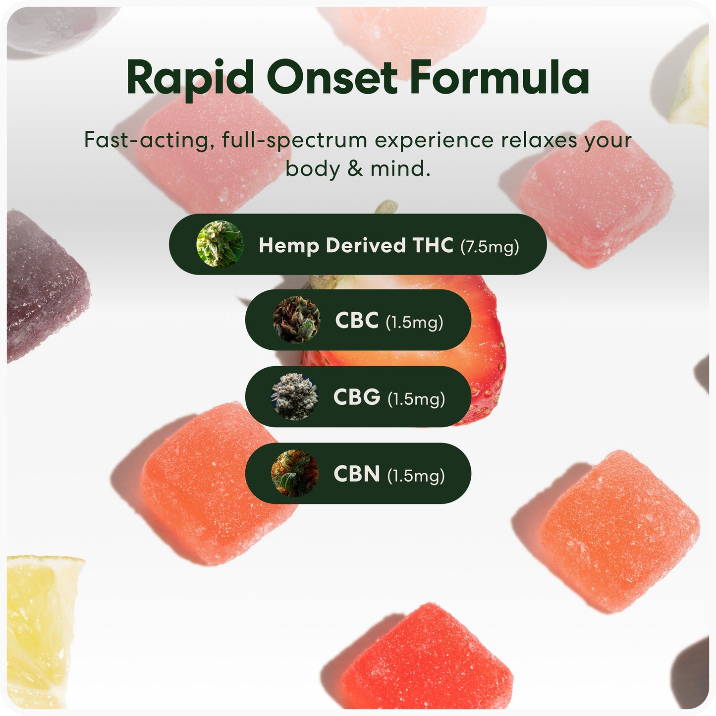 Rapid Onset Delta 9 THC Gummies