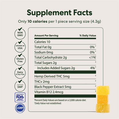 Morning Delta 9 THC Gummies