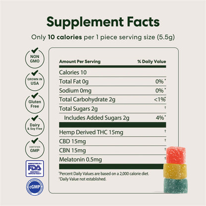 Sleepytime Delta-9 THC Gummies